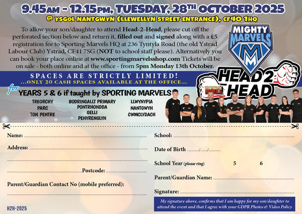 HEAD2HEAD BLUE TICKET!