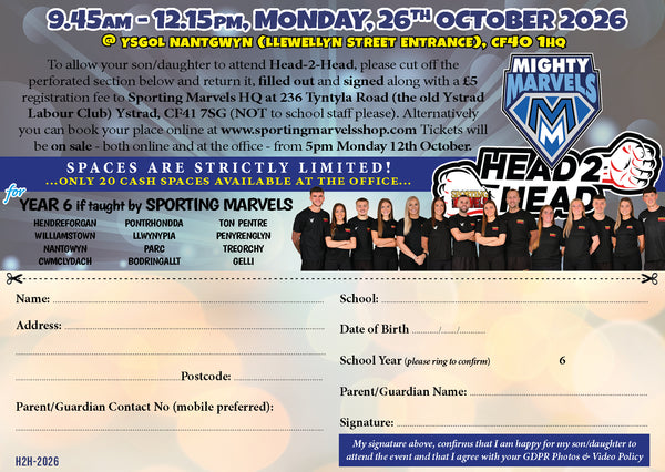 MIGHTY MARVEL H2H - BLUE TICKET ONLY!!